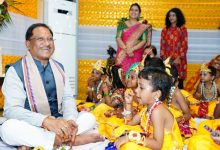 Janmashtami Celebration CM house chhattisgarh Vishnu Deo Sai